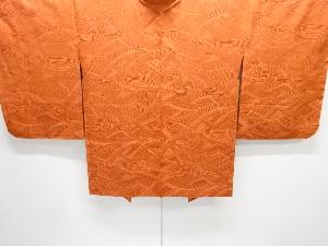 未使用品　抽象模様織出し一ツ紋羽織